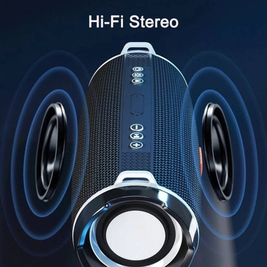 T&G TG192 LED Flashing Light Portable Wireless Bass 3D Stereo Bluetooth Speaker, Support FM / TF ...