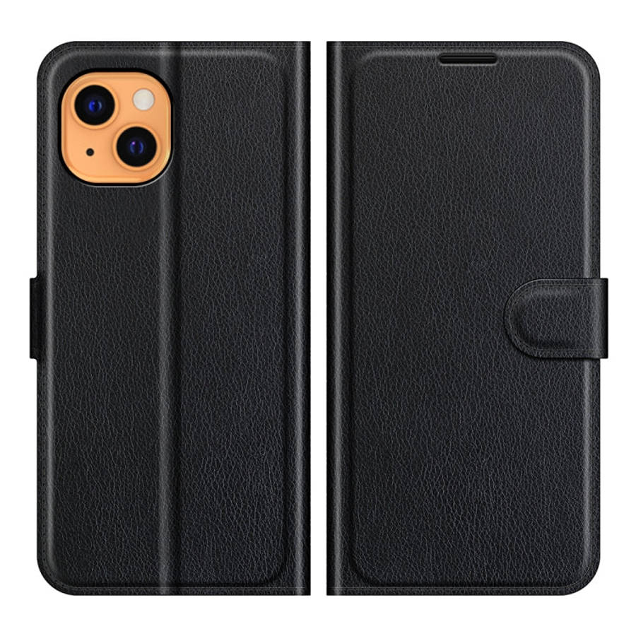 For iPhone 13 mini Litchi Texture Horizontal Flip Protective Case with Holder & Card Slots & Wall...
