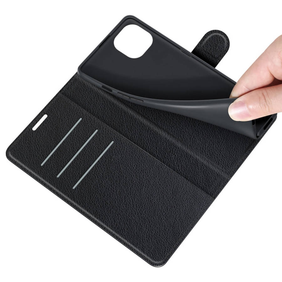 For iPhone 13 mini Litchi Texture Horizontal Flip Protective Case with Holder & Card Slots & Wall...