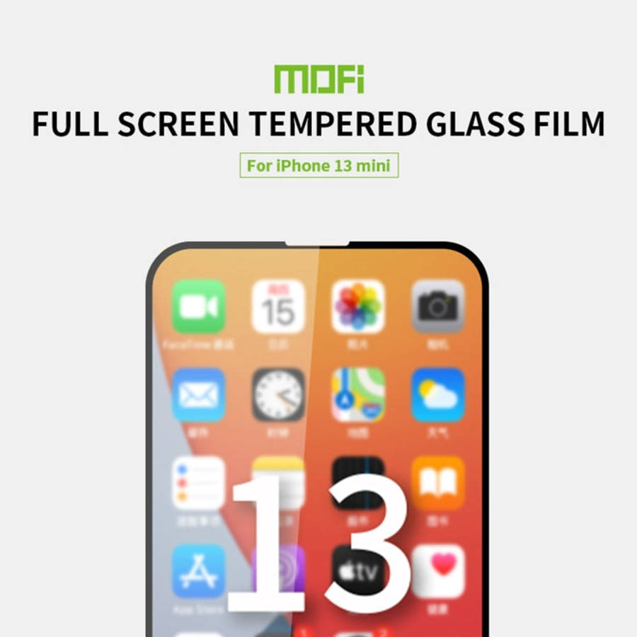 MOFI 9H 2.5D Full Screen Tempered Glass Film, For iPhone 13 mini, For iPhone 13 / 13 Pro, For iPh...