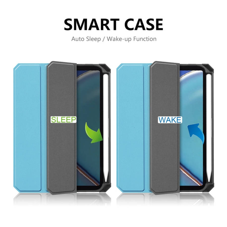 ENKAY Custer Texture Horizontal Flip PU+TPU Leather Case with Three-folding Holder & Sleep / Wake...