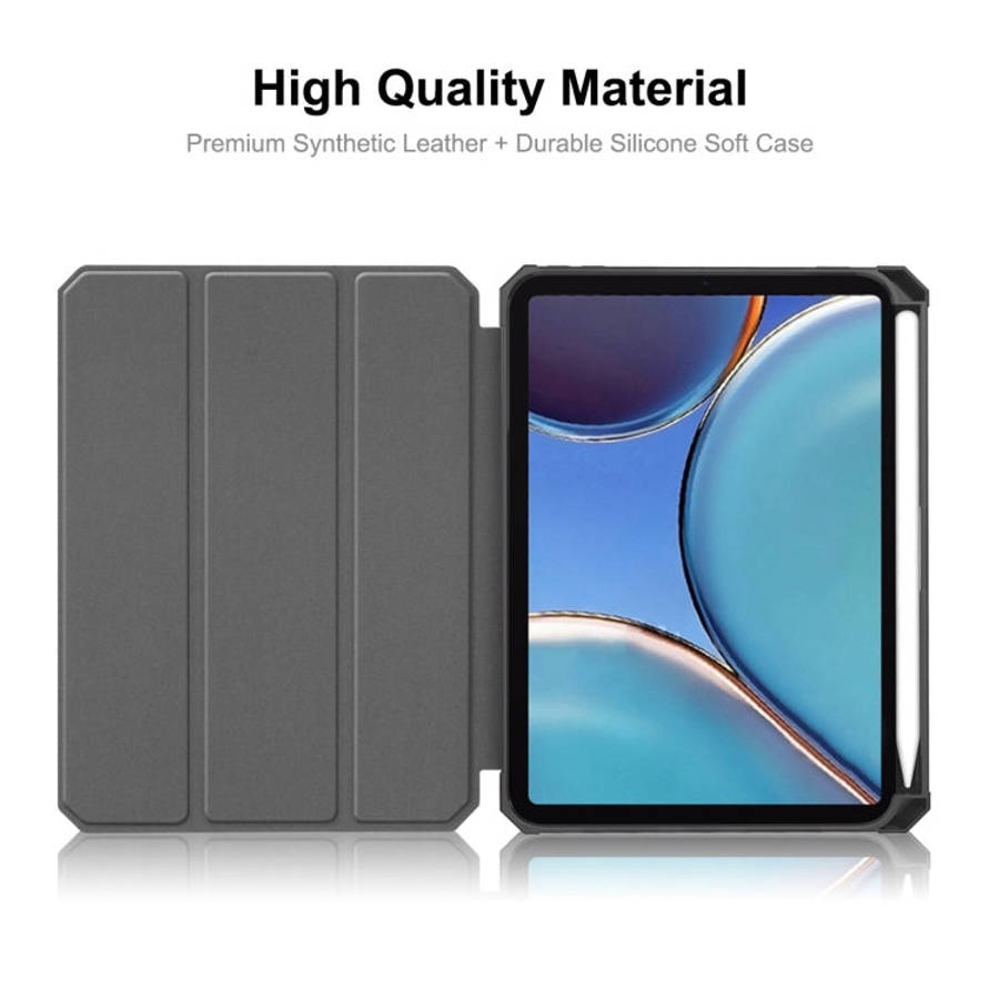 ENKAY Custer Texture Horizontal Flip PU+TPU Leather Case with Three-folding Holder & Sleep / Wake...