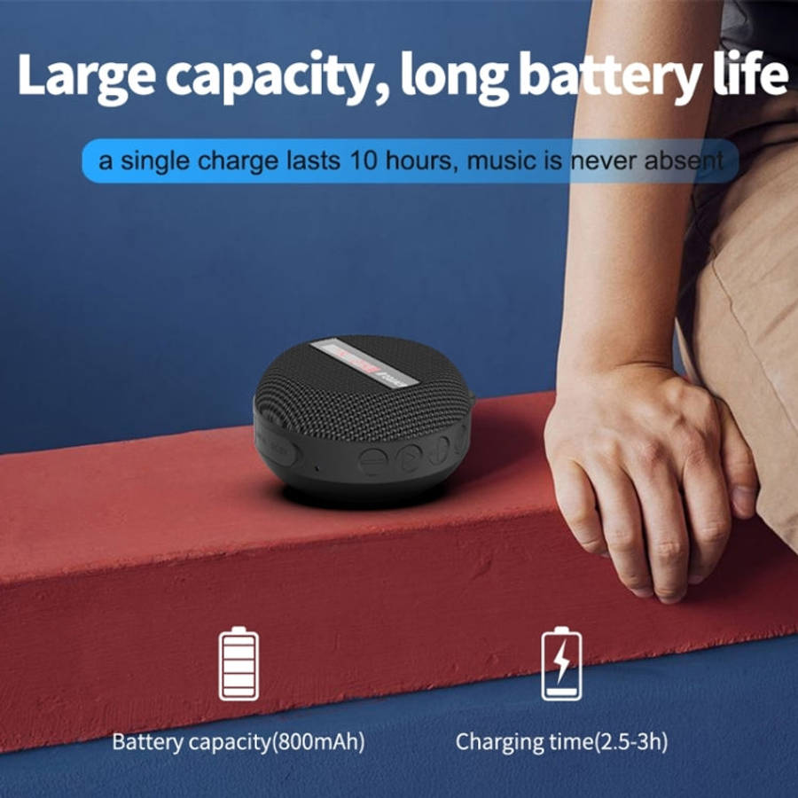 BT368 LED Digital Display Bluetooth Speaker Outdoor Portable IPX65 Waterproof Support Hands-free ...