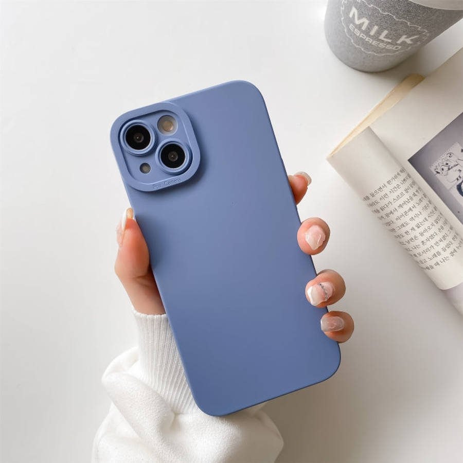 Straight-Edge Solid Color Liquid Silicone Shockproof Full Coverage Protective Case, For iPhone 13...