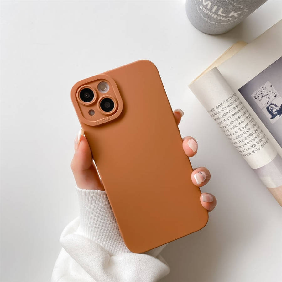 Straight-Edge Solid Color Liquid Silicone Shockproof Full Coverage Protective Case, For iPhone 13...