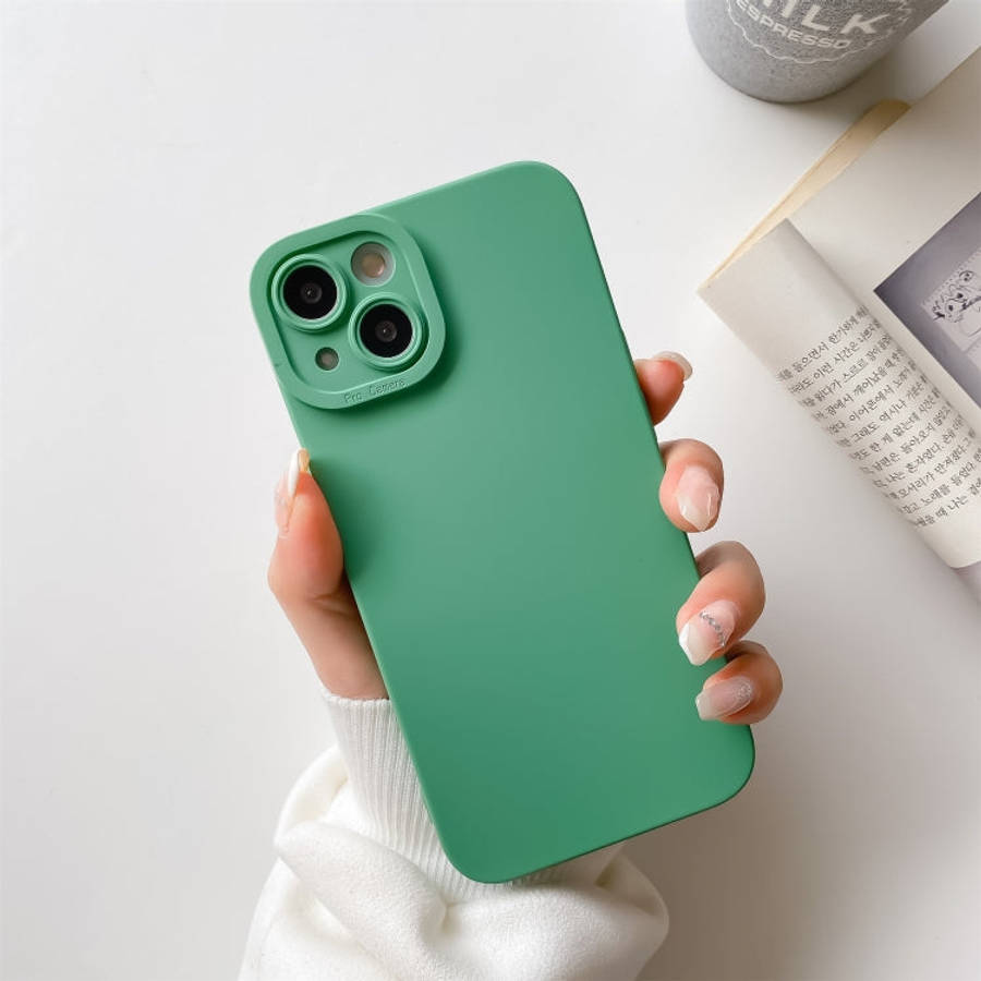 Straight-Edge Solid Color Liquid Silicone Shockproof Full Coverage Protective Case, For iPhone 13...
