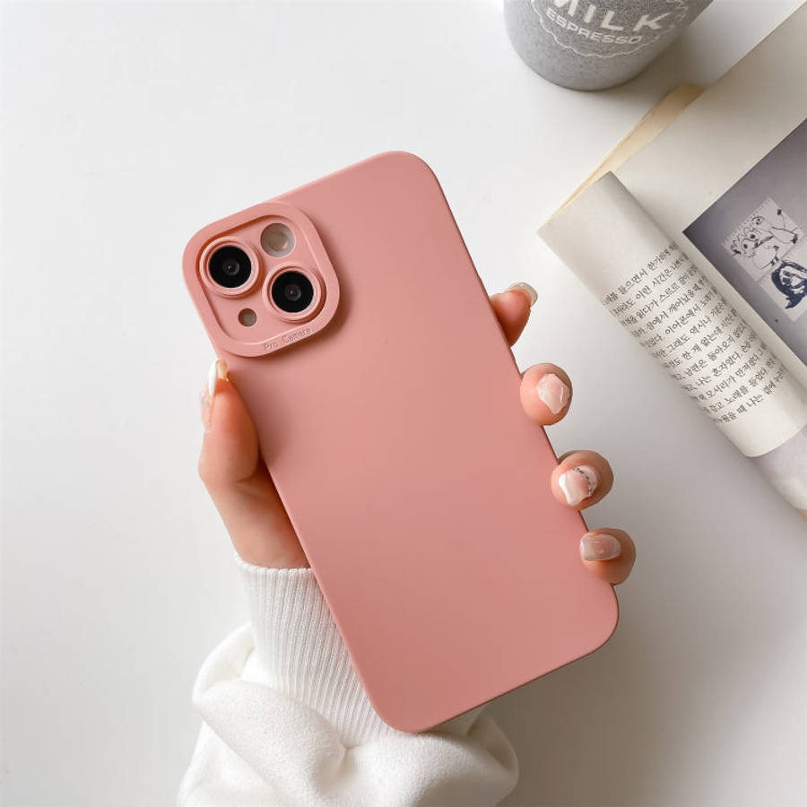 Straight-Edge Solid Color Liquid Silicone Shockproof Full Coverage Protective Case, For iPhone 13...
