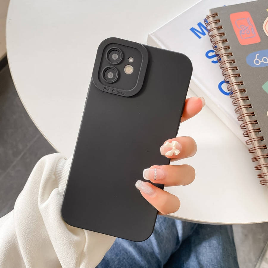 Straight-Edge Solid Color Liquid Silicone Shockproof Full Coverage Protective Case, For iPhone 11...