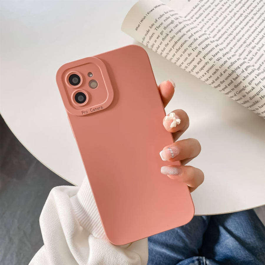 Straight-Edge Solid Color Liquid Silicone Shockproof Full Coverage Protective Case, For iPhone 11...