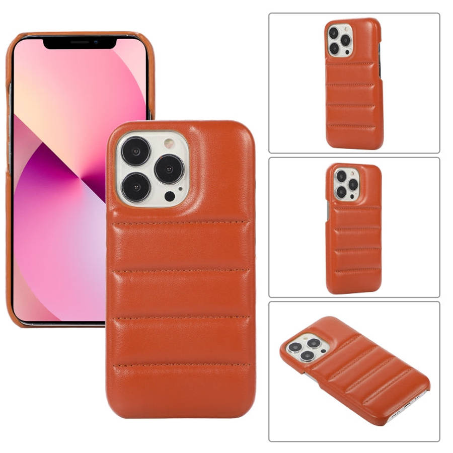 Thick Down Jacket Soft PU Phone Case, For iPhone 13, For iPhone 12 Pro Max, For iPhone 12 / 12 Pr...
