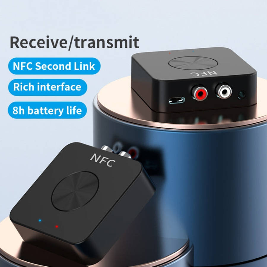 BT-21 NFC Bluetooth 5.0 Receiver & Transmitter RCA 3.5mm AUX Audio Adapter, BT-21
