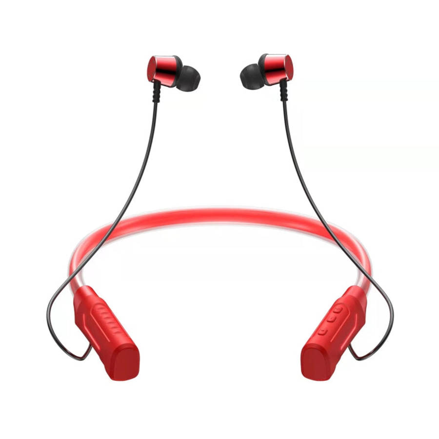 JG4 Flashing LED Neck-mounted Stereo Bluetooth Wireless Earphone