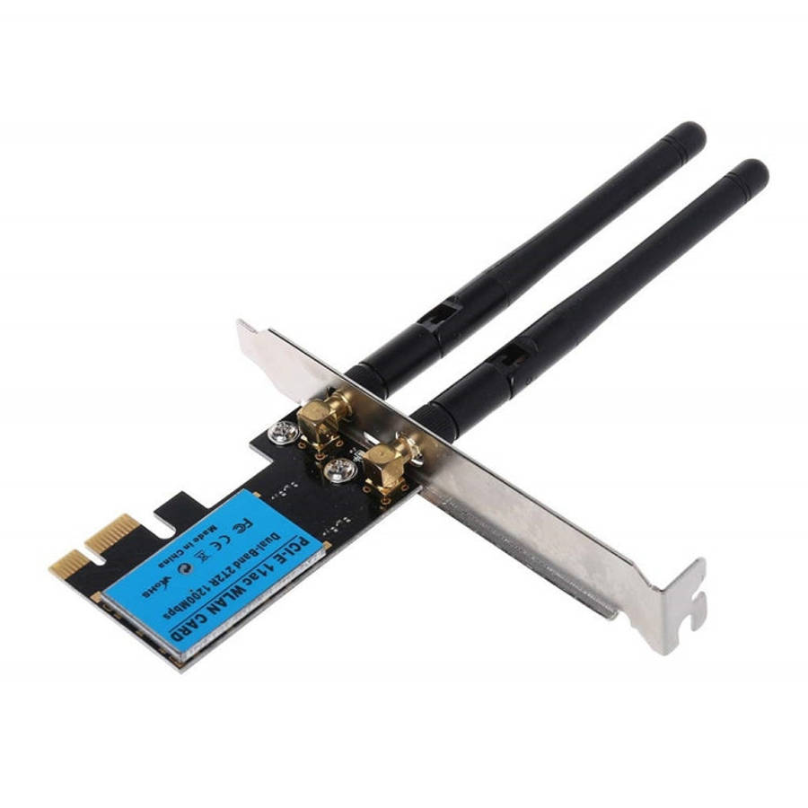 1200Mbps 5G / 2.4G Dual Band PCIe Wireless Network Card