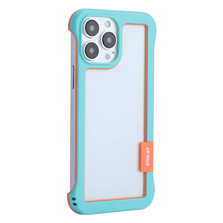 ENKAY Frameless Hollow Shockproof PC Case for iPhone 13 Pro Max, For iPhone 13 Pro Max