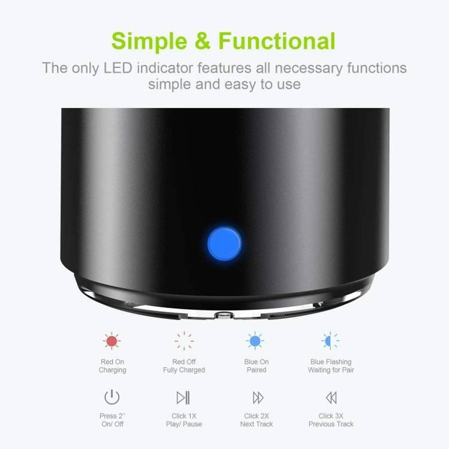 A106Pro IPX7 Waterproof Mini Portable Bluetooth Metal Speaker