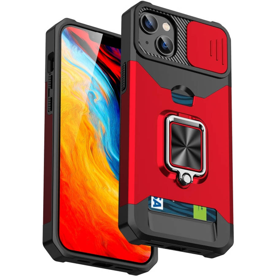 Sliding Camshield Card Phone Case, For iPhone 14, For iPhone 14 Pro, For iPhone 14 Pro Max, For i...