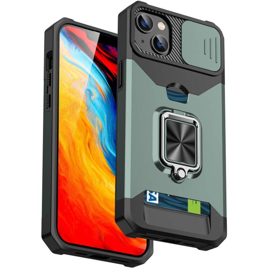 Sliding Camshield Card Phone Case, For iPhone 14, For iPhone 14 Pro, For iPhone 14 Pro Max, For i...