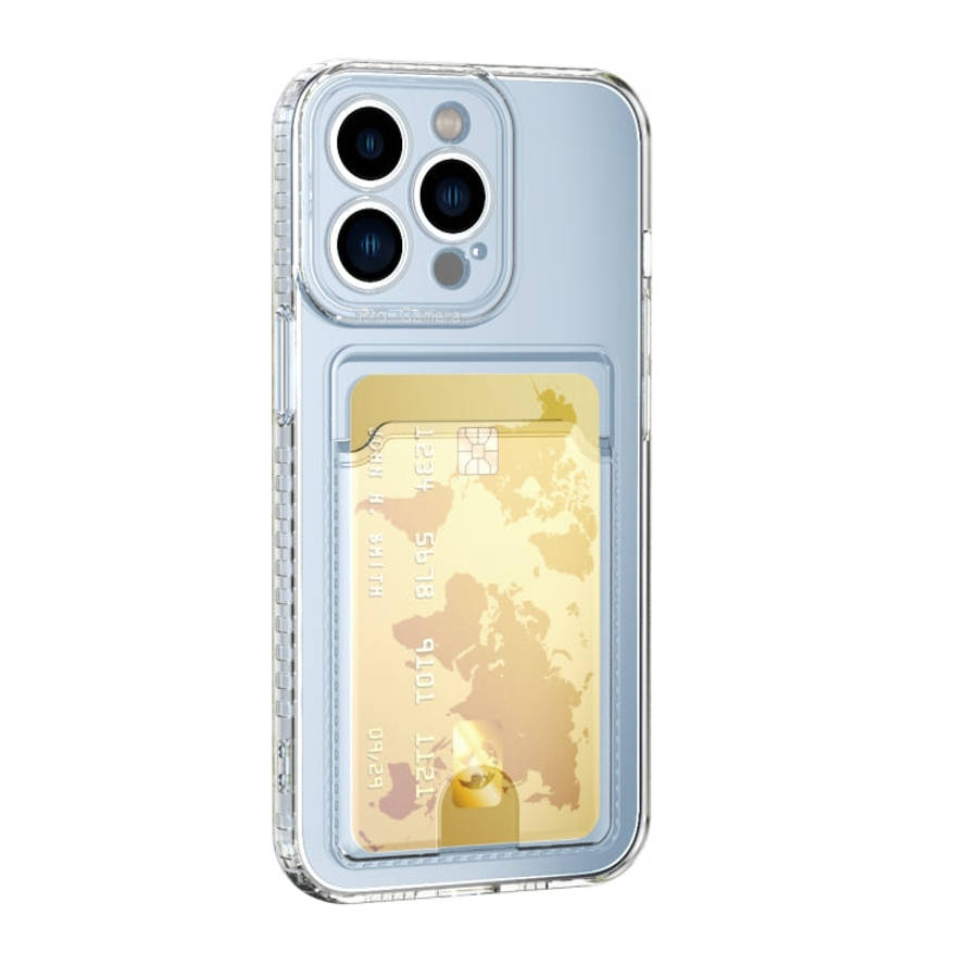 Card Bag Clear TPU Phone Case, For iPhone 14, For iPhone 14 14 Max, For iPhone 14 Pro, For iPhone...
