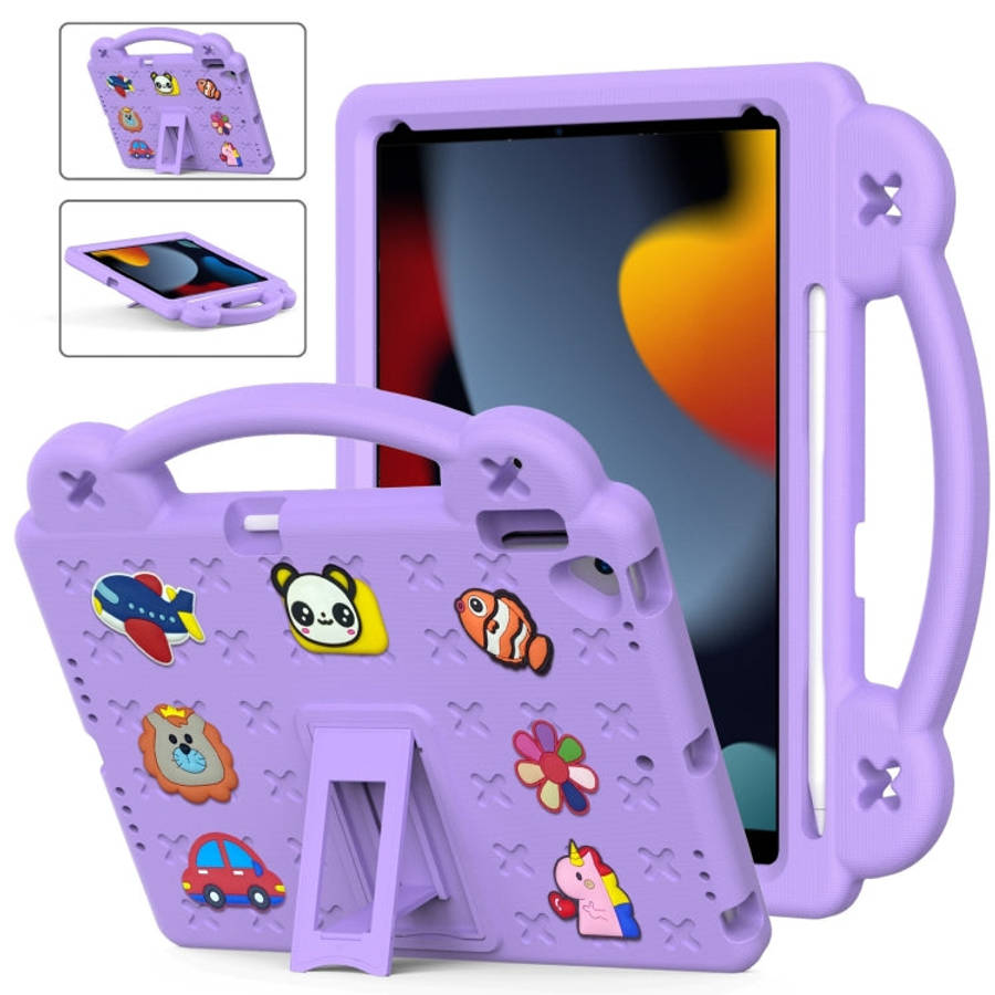 Handle Kickstand Children EVA Shockproof Tablet Case, For iPad 10.2 2021 / 2020 / 2019, For iPad ...