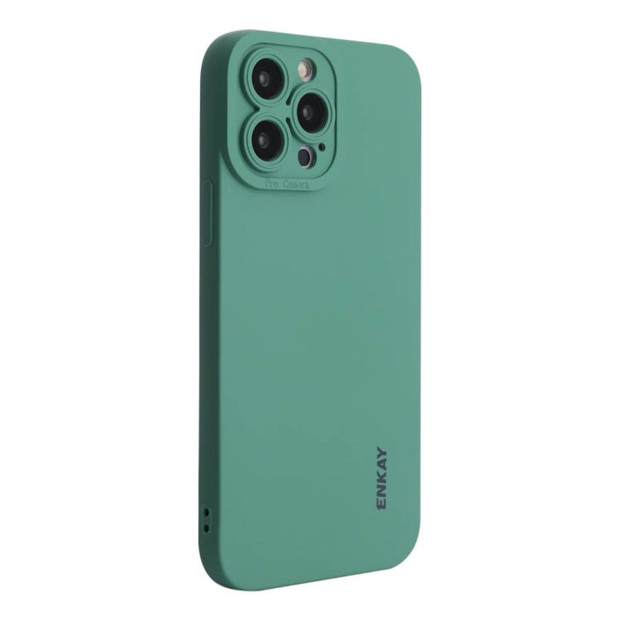 ENKAY Liquid Silicone Shockproof Phone Case For iPhone 14 Pro, For iPhone 14 Pro