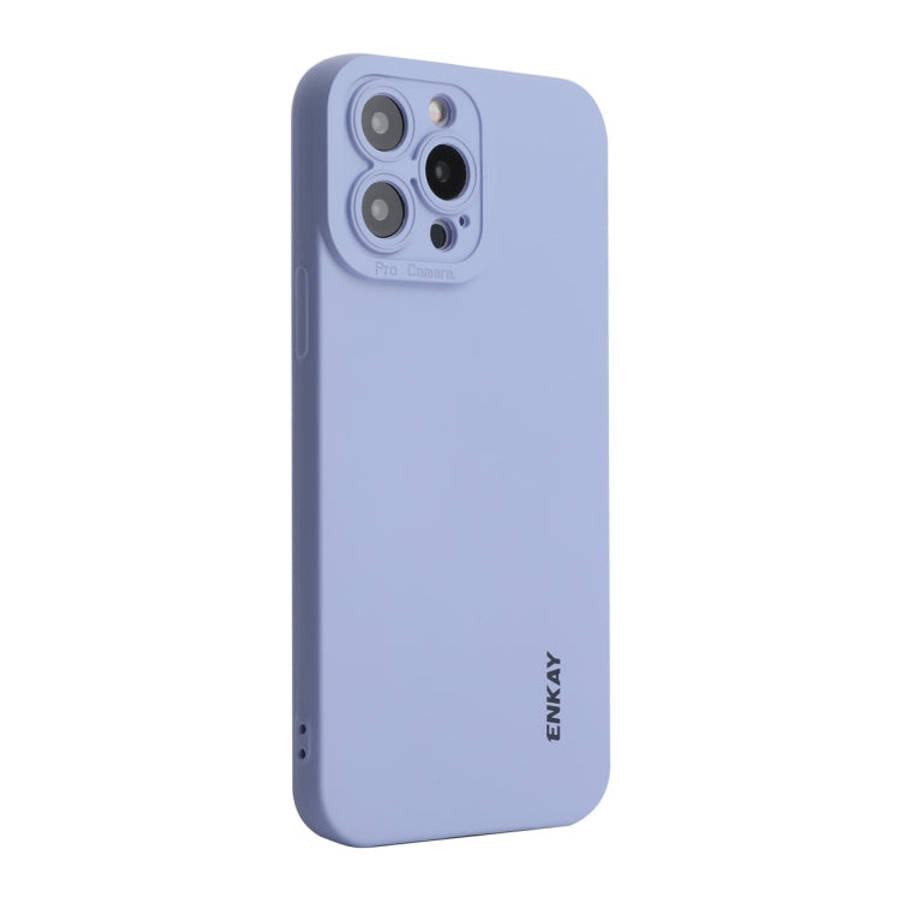 ENKAY Liquid Silicone Shockproof Phone Case For iPhone 14 Pro Max, For iPhone 14 Pro Max