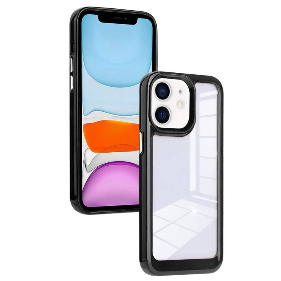 Solid Solor TPU Space Acrylic Phone Case, For iPhone 11, For iPhone 11 Pro Max, For iPhone 12, Fo...