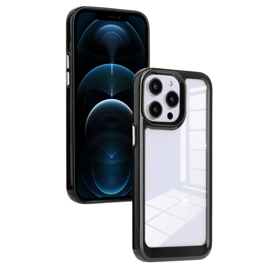 Solid Solor TPU Space Acrylic Phone Case, For iPhone 11, For iPhone 11 Pro Max, For iPhone 12, Fo...