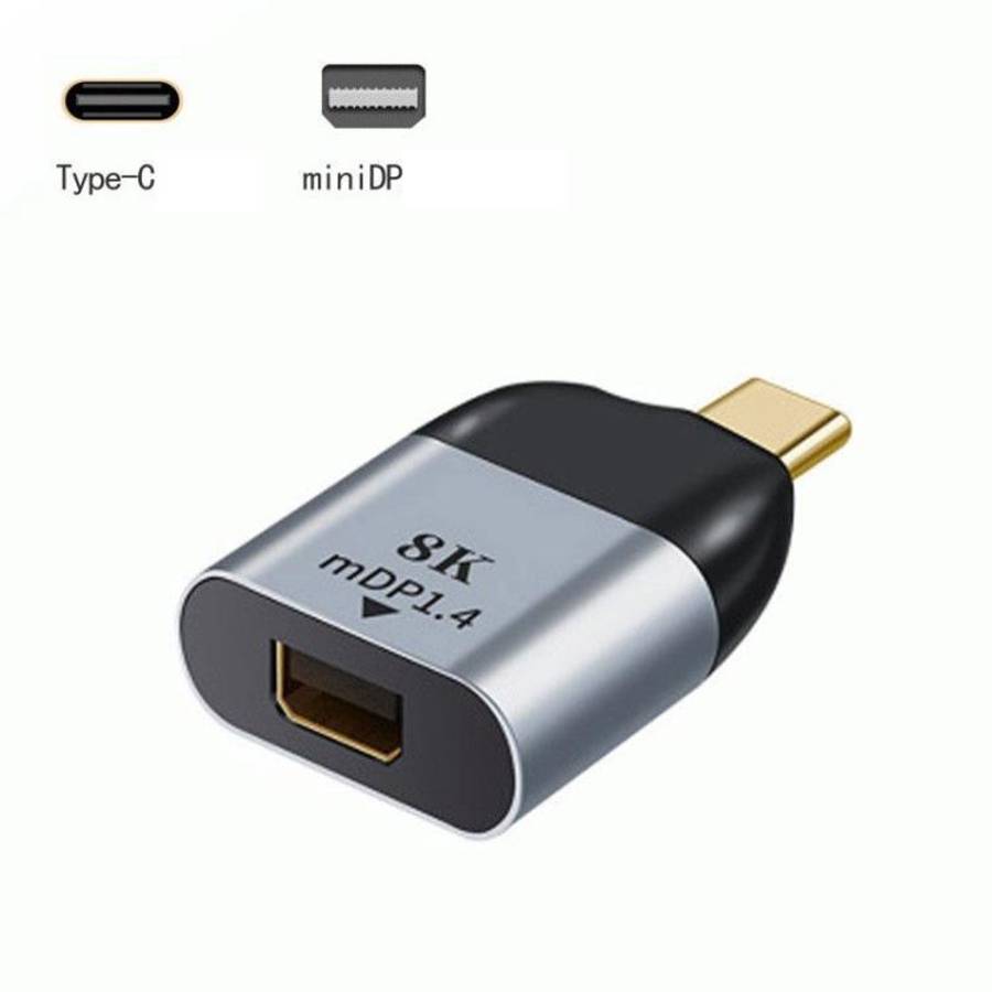 8K 60Hz Type-C to Mini Display Port Adapter for Tablet Phone Laptop