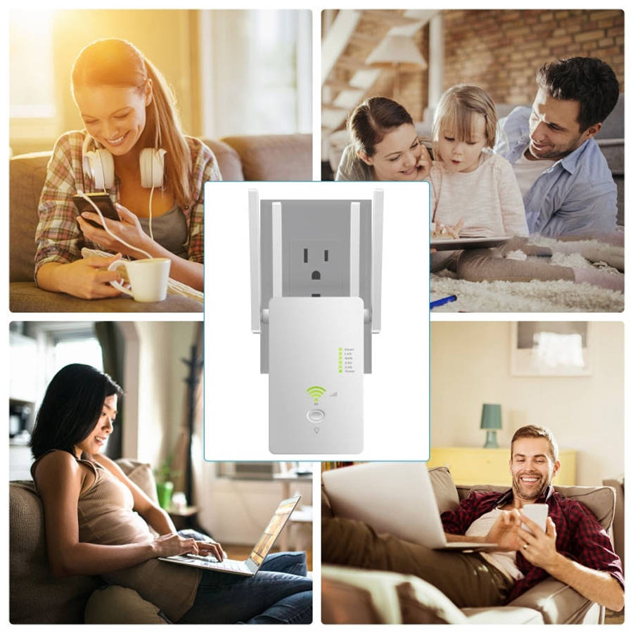 U6 5Ghz Wireless WiFi Repeater 1200Mbps Router Wifi Booster 2.4G Long Range Extender, US Plug, EU...