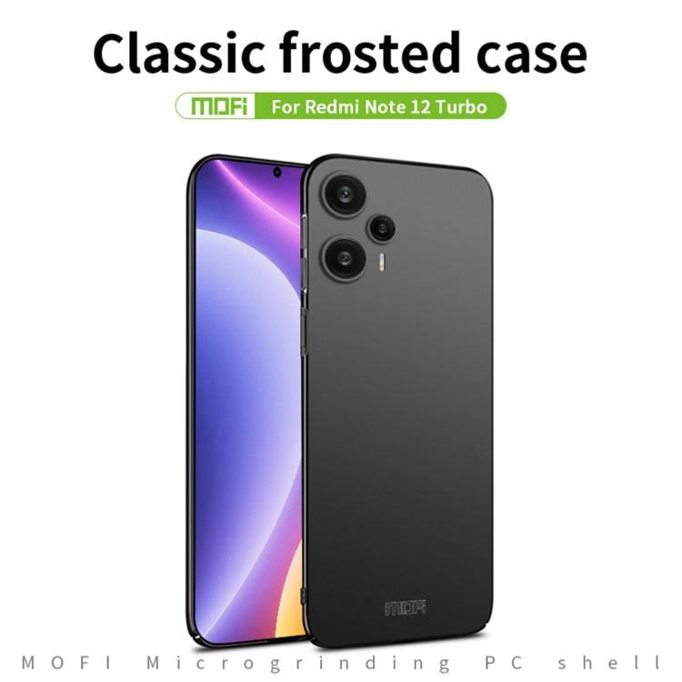 MOFI Micro-Frosted PC Ultra-thin Hard Phone Case, For Xiaomi Redmi Note 12 Turbo 5G, For Xiaomi R...