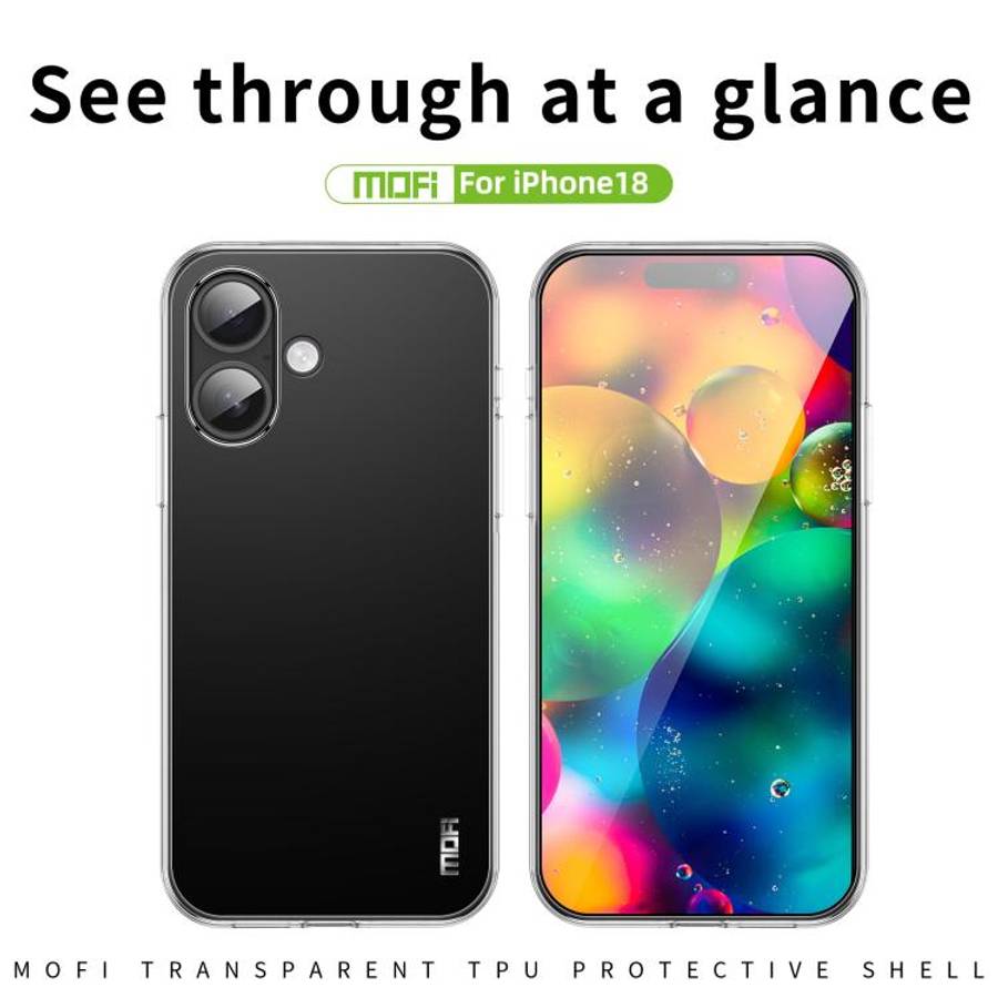 MOFI Ming Series Ultra-thin TPU Phone Case, For iPhone 18, For iPhone 18 Pro, For iPhone 18 Pro M...