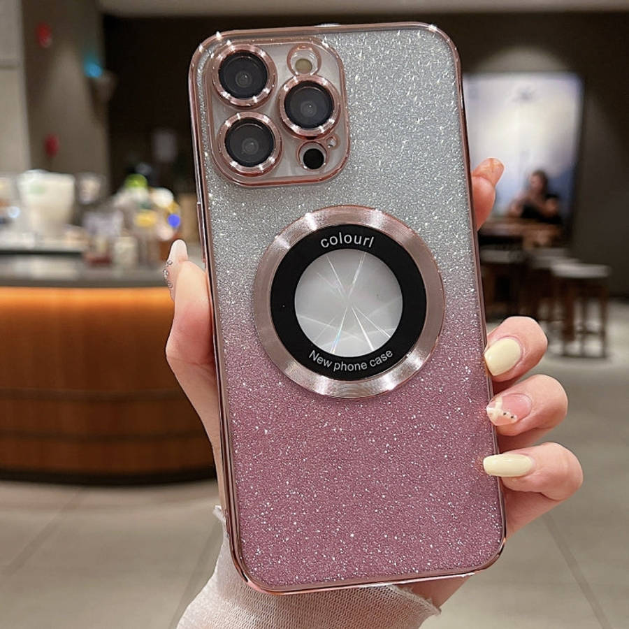 Gradient Glitter Electroplating MagSafe TPU Phone Case, For iPhone 17e / 16e, For iPhone 17 Pro M...