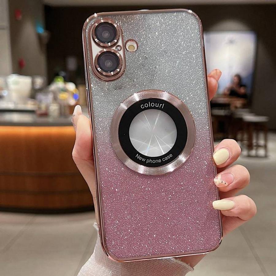 Gradient Glitter Electroplating MagSafe TPU Phone Case, For iPhone 17e / 16e, For iPhone 17 Pro M...