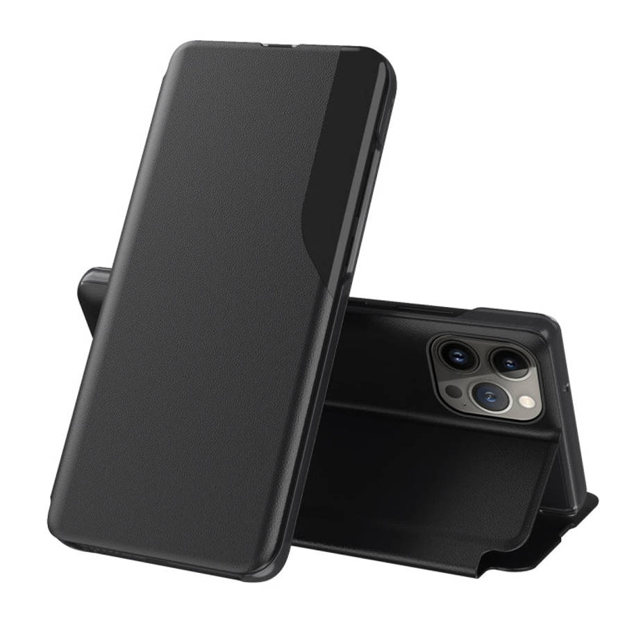 Side Display Flip Leather Phone Case, For iPhone 17e / 16e, For iPhone 17 Pro Max, For iPhone 17 ...