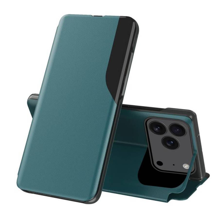 Side Display Flip Leather Phone Case, For iPhone 17e / 16e, For iPhone 17 Pro Max, For iPhone 17 ...