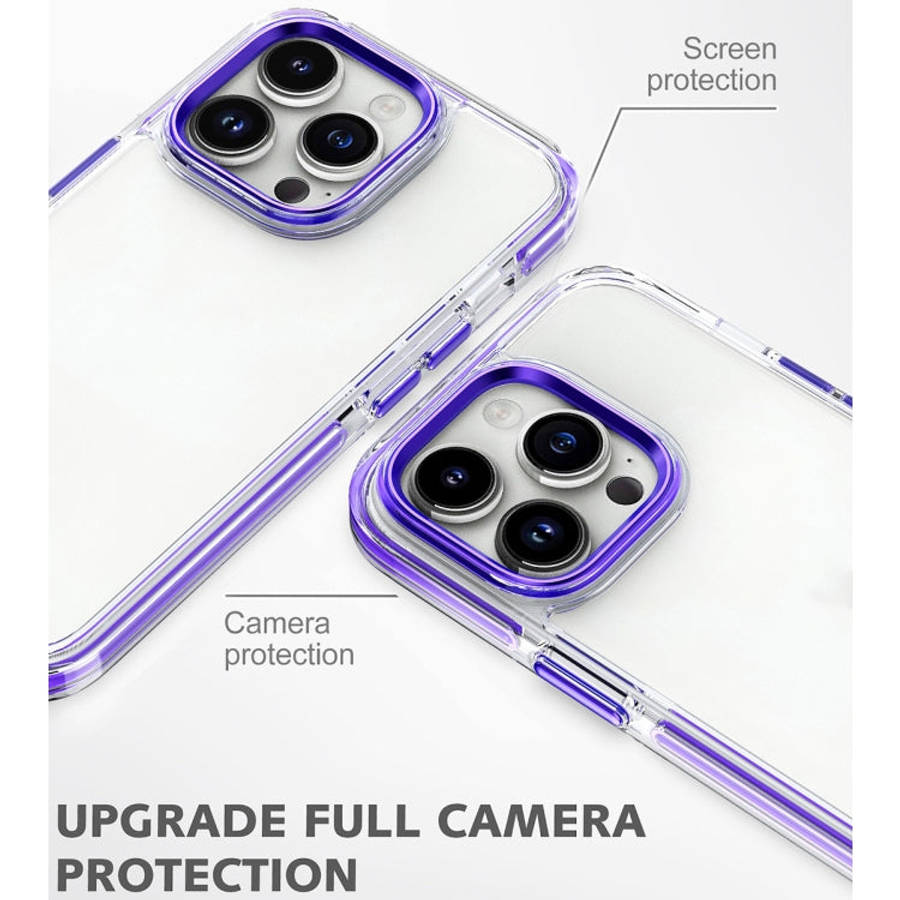 Two-color TPU Transparent PC Shockproof Phone Case, For iPhone 15 Pro Max, For iPhone 15 Pro, For...