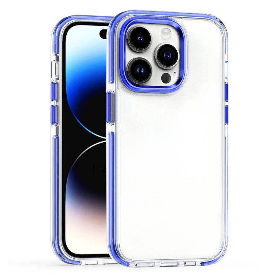 Two-color TPU Transparent PC Shockproof Phone Case, For iPhone 15 Pro Max, For iPhone 15 Pro, For...