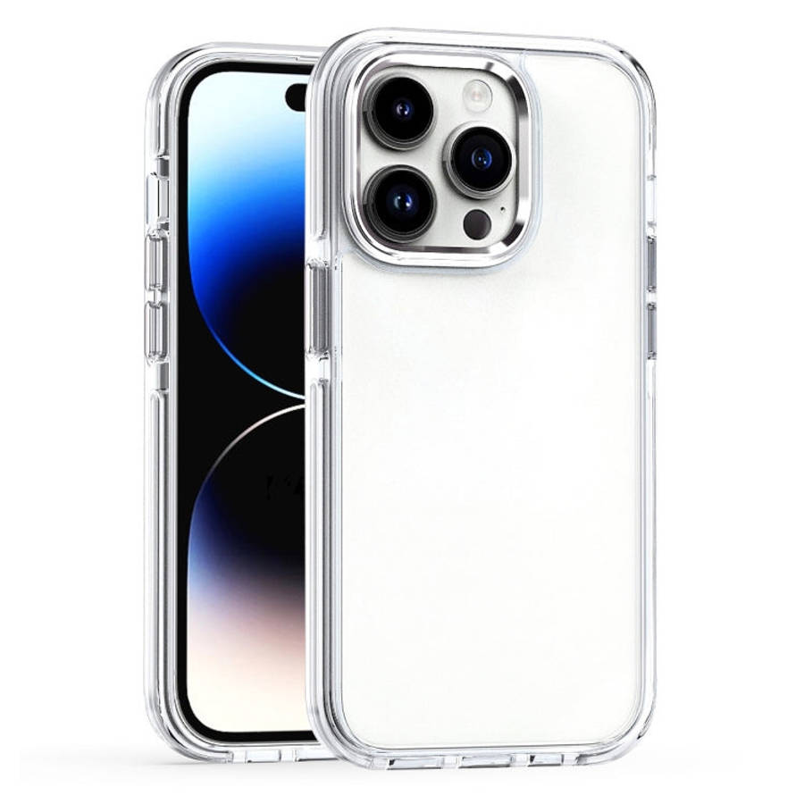 Two-color TPU Transparent PC Shockproof Phone Case, For iPhone 15 Pro Max, For iPhone 15 Pro, For...