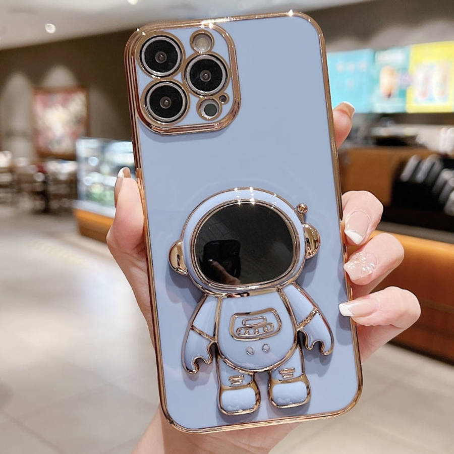 Electroplating Astronaut Holder Phone Case, For iPhone 16, For iPhone 15 Pro Max, For iPhone 15 P...