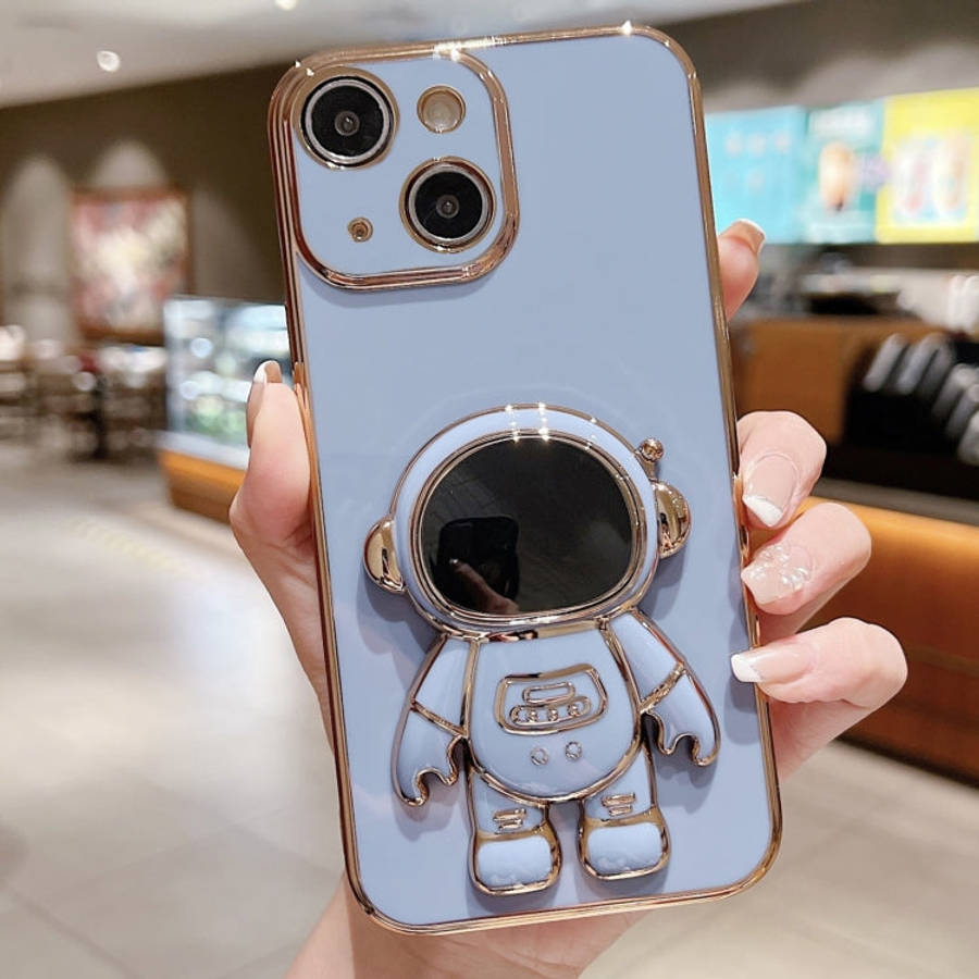 Electroplating Astronaut Holder Phone Case, For iPhone 16, For iPhone 15 Pro Max, For iPhone 15 P...