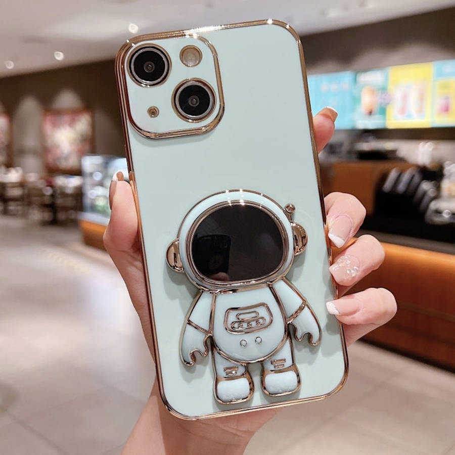 Electroplating Astronaut Holder Phone Case, For iPhone 16, For iPhone 15 Pro Max, For iPhone 15 P...