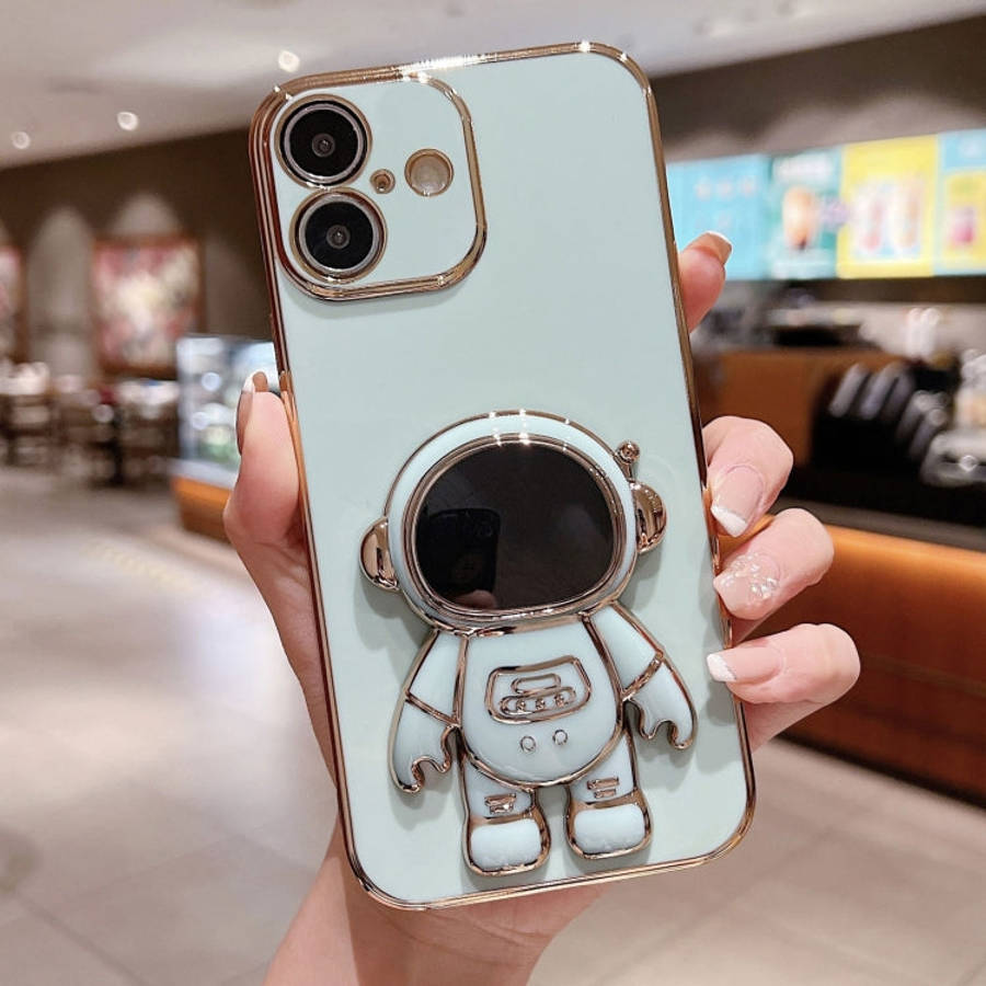 Electroplating Astronaut Holder Phone Case, For iPhone 16, For iPhone 15 Pro Max, For iPhone 15 P...