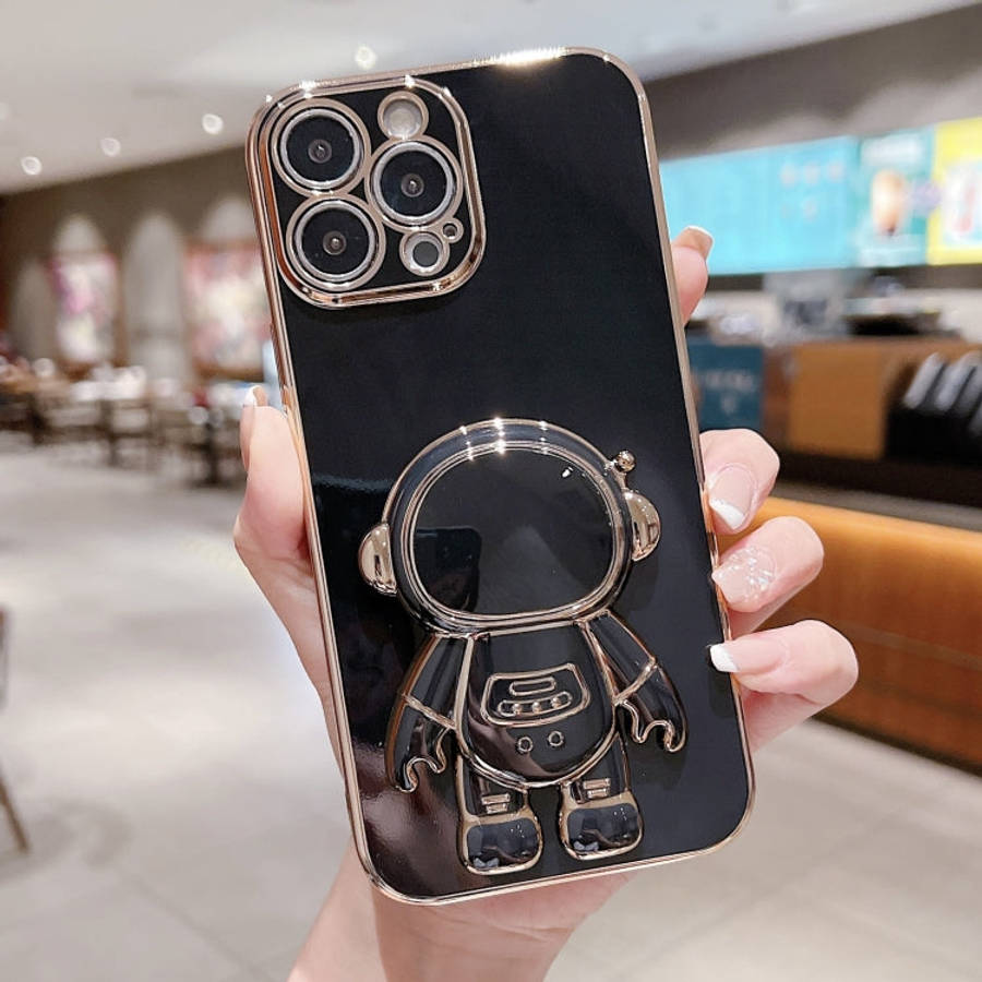 Electroplating Astronaut Holder Phone Case, For iPhone 17e / 16e, For iPhone 17 Pro Max, For iPho...