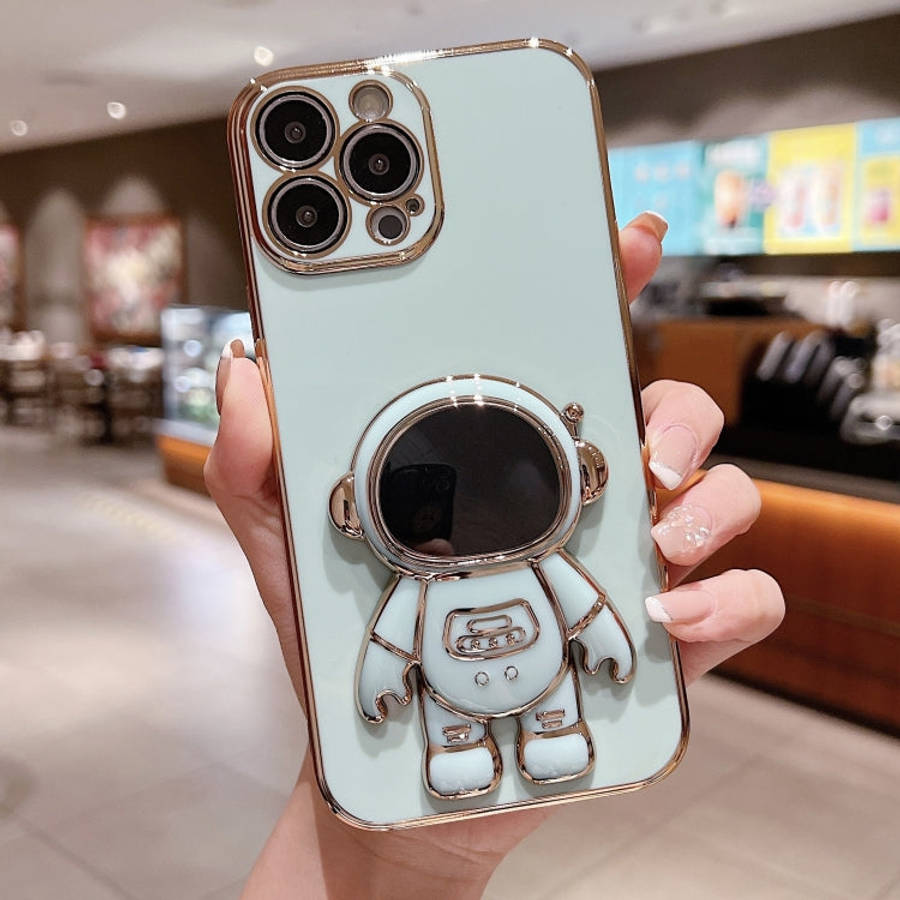 Electroplating Astronaut Holder Phone Case, For iPhone 17e / 16e, For iPhone 17 Pro Max, For iPho...