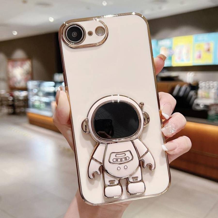 Electroplating Astronaut Holder Phone Case, For iPhone 17e / 16e, For iPhone 17 Pro Max, For iPho...