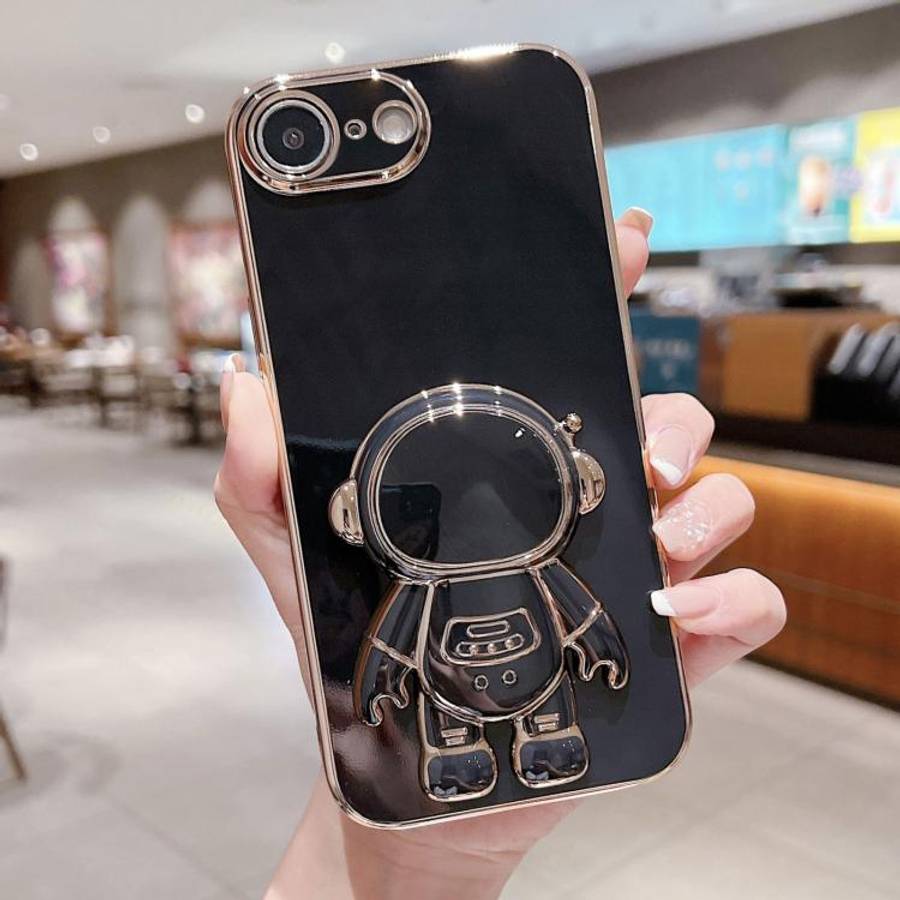 Electroplating Astronaut Holder Phone Case, For iPhone 17e / 16e, For iPhone 17 Pro Max, For iPho...