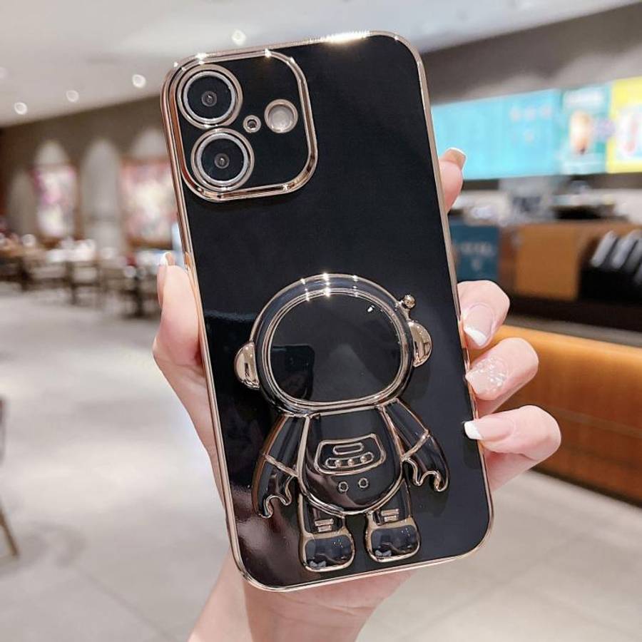 Electroplating Astronaut Holder Phone Case, For iPhone 17e / 16e, For iPhone 17 Pro Max, For iPho...
