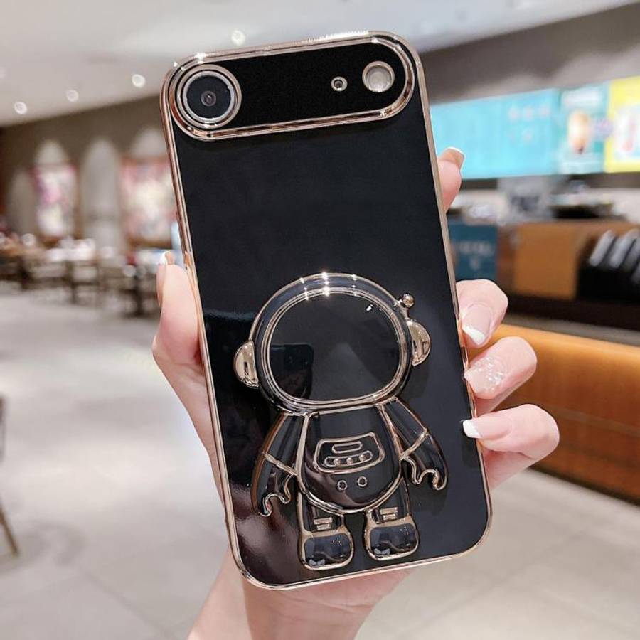 Electroplating Astronaut Holder Phone Case, For iPhone 17e / 16e, For iPhone 17 Pro Max, For iPho...
