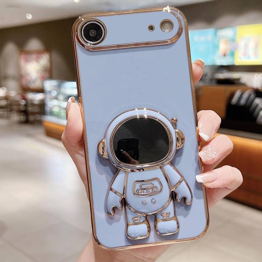 Electroplating Astronaut Holder Phone Case, For iPhone 17e / 16e, For iPhone 17 Pro Max, For iPho...