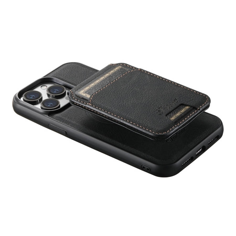 Suteni H16 Litchi Texture Leather Detachable Wallet Back Phone Case, For iPhone 12 Pro, For iPhon...